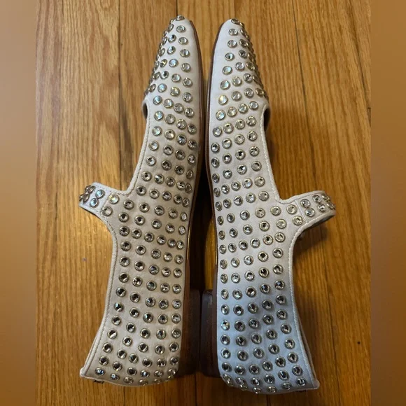 Sam Edelman White Studded Ballet Flats - Picture 7 of 9